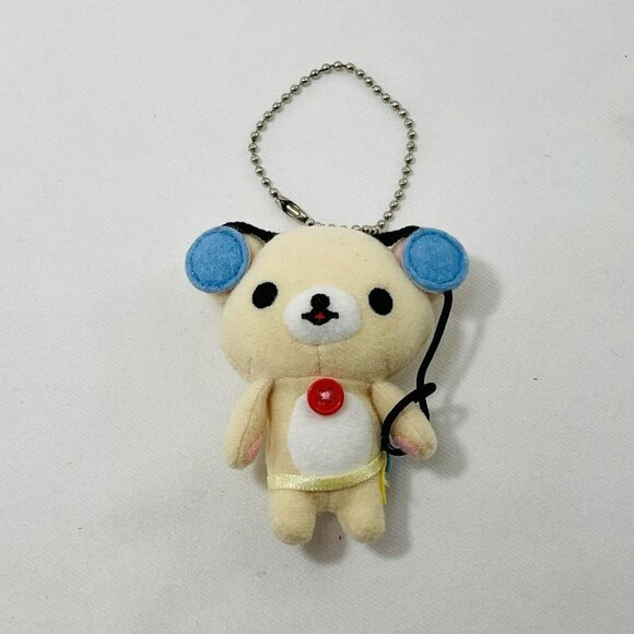 Rilakkuma Plush Keychain Chain Headset Holder Hangtag Charm Small Hang Japan - Picture 1 of 10